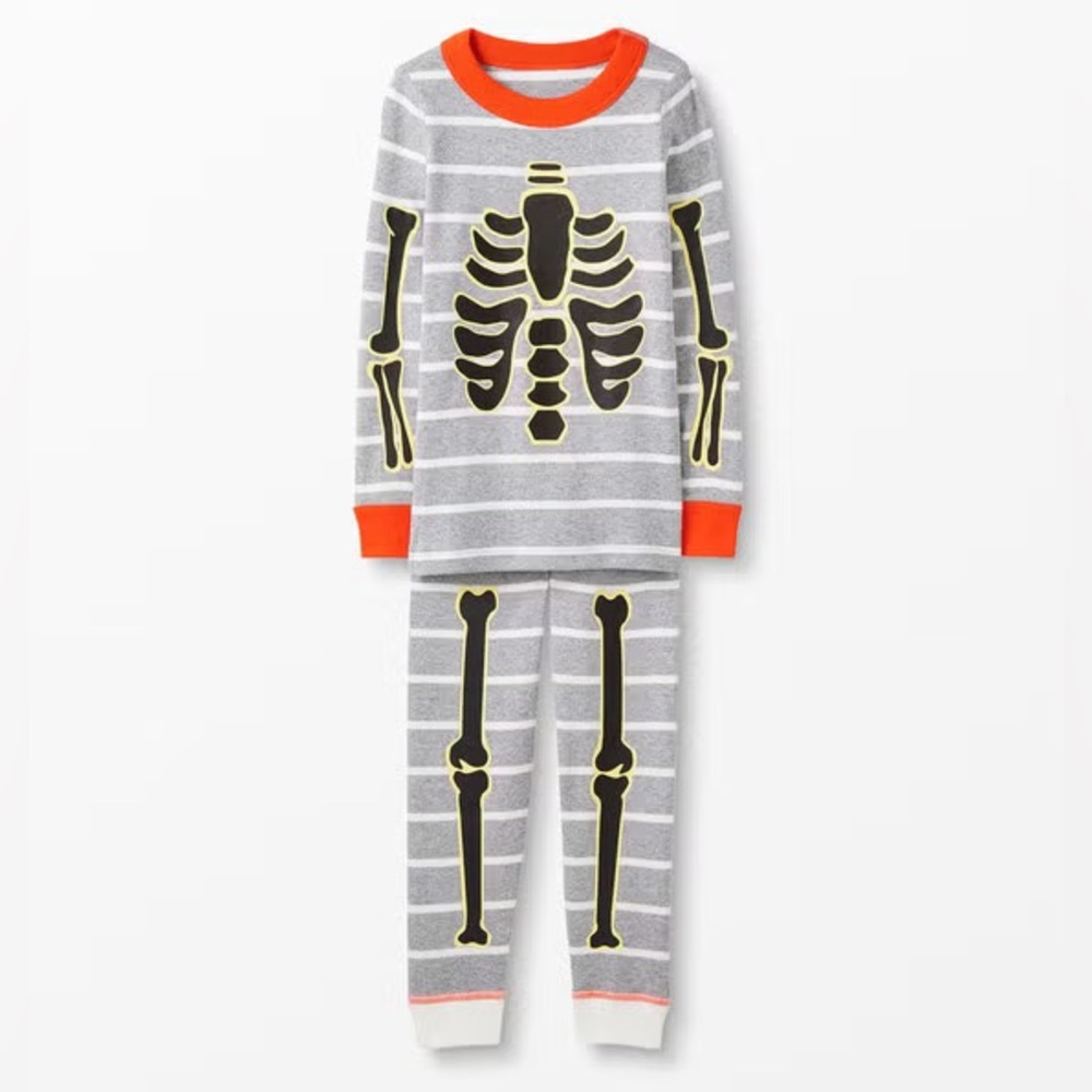 Hanna Andersson Skeleton Pajamas 140/US10